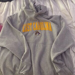 This is an oversizedd champion sweatshirt. Super cute just too big for me